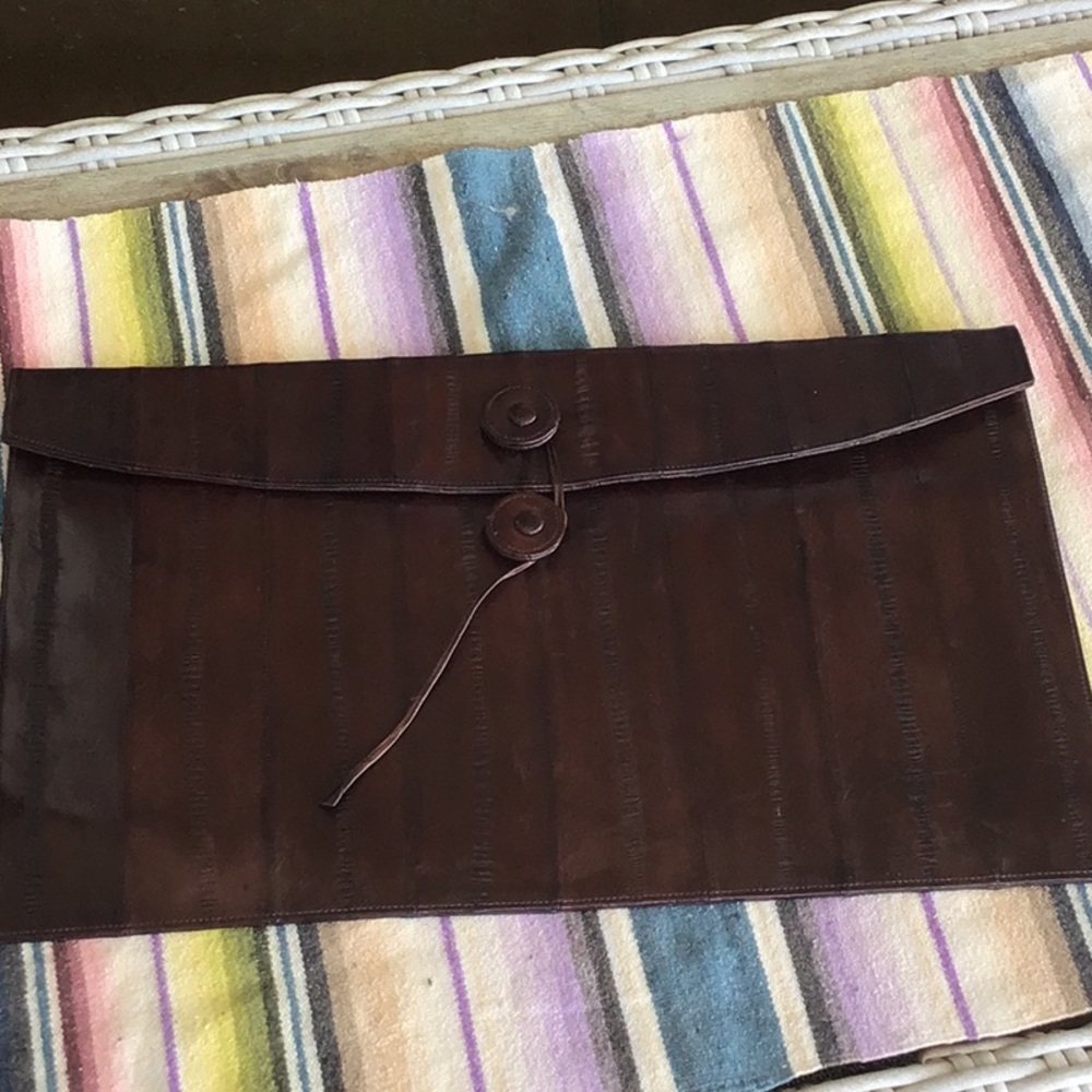 Vintage Eel Skin Tablet bag